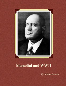 Mussolini and WWII