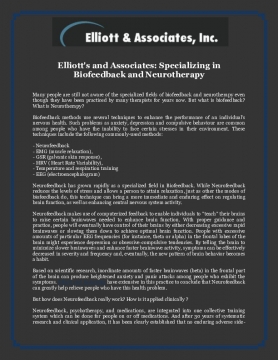 Elliott's and Associates: Specializing in Biofeedback and Neurotherapy