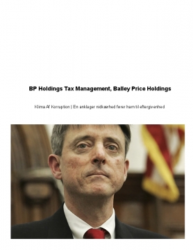 BP Holdings Tax Management, Balley Price Holdings | Klima Af Korruption
