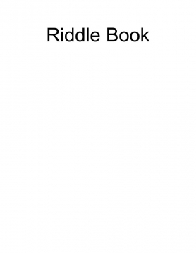 Riddle Book