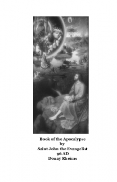 The Book of the Apocalypse Douay Rheims