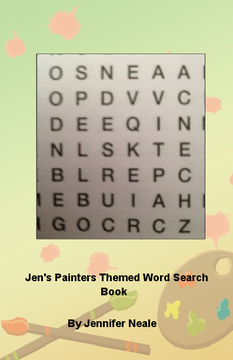 Jen's Painters Themed Word Search Book