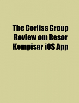 The Corliss Group Review om Resor Kompisar iOS App
