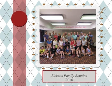 Ricketts Family Reunion 2016