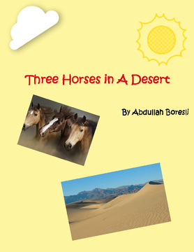 Three Horses in A Desert