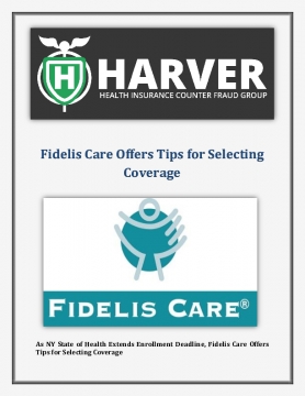 Harver Health Insurance Group Tokyo News: Fidelis Care Offers Tips for Selecting Coverage