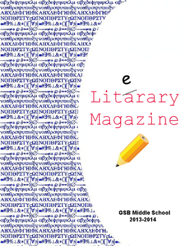 GSB Middle School Literary Magazine