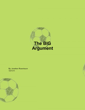 The Big Argument
