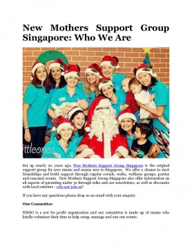 New Mothers Support Group Singapore: Who We Are