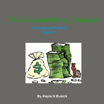 The Counterfeiting Criminal
