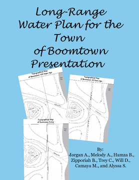 Long-Range Water Plan for Boomtown