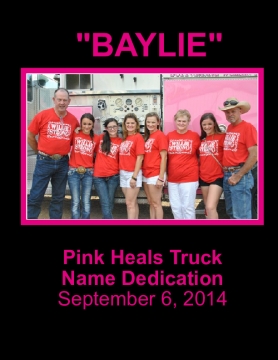 Pink Heals Hays County Truck Dedication