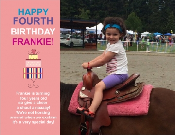 Frankie Turns Four!