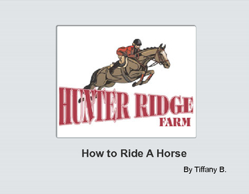 How to Ride A Horse