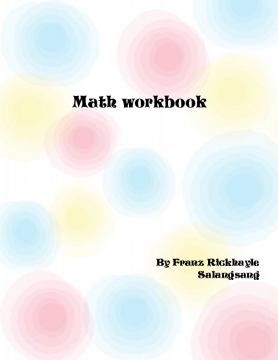 Math workbook