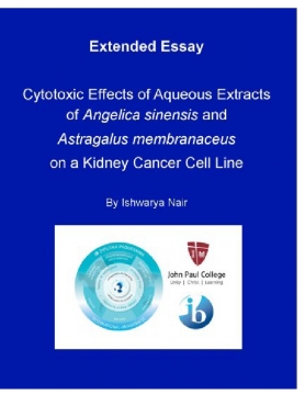 Cytotoxic effects of Aqueous Extracts of Angelica sinensis and