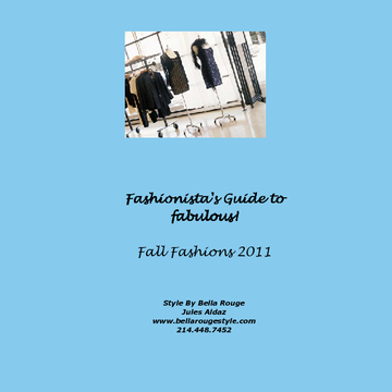 Fall Fashion Style Guide 2011