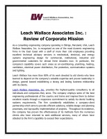 Leach Wallace Associates Inc.