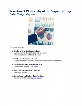 Investment Philosophy of the Asquith Group Asia, Tokyo Japan