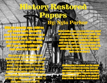 History Restored Papers