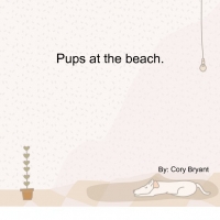 Pups at the beach.
