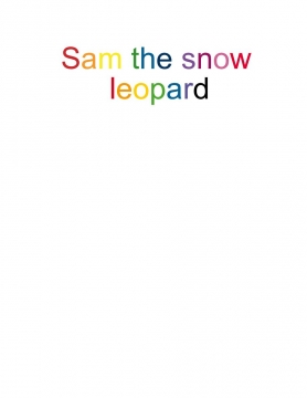Sam the snow leopard