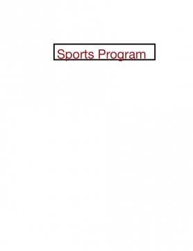 Sports Program