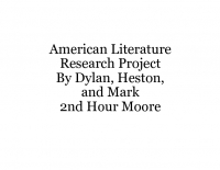 American Literature Research Project