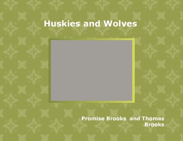 Huskies and wolves