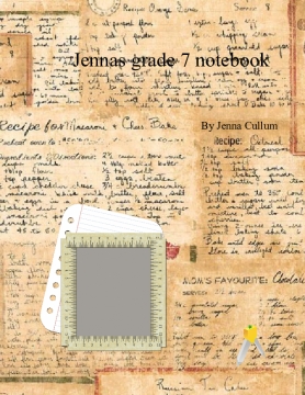 Jennas grade 7 notebook