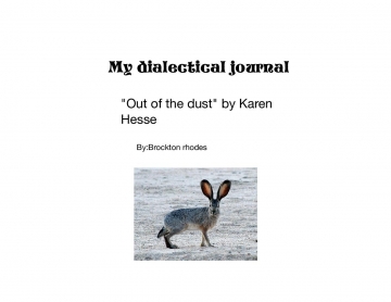 My dialectical journal