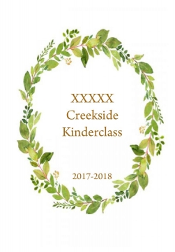 Creekside Kinderclass 2017-2018