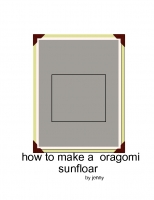 how to make a oragomi sunflower