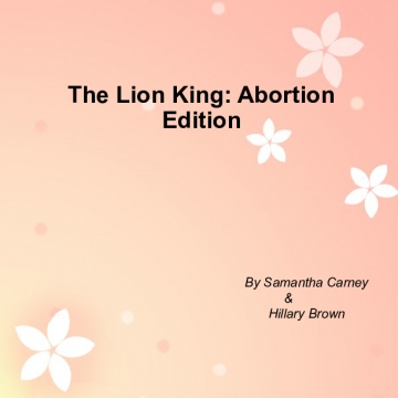 The Lion King: Abortion Edition
