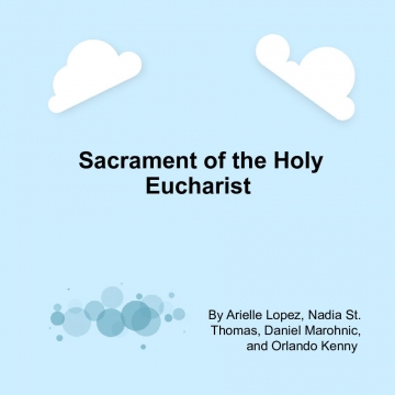 Sacrament of Holy Eucharist