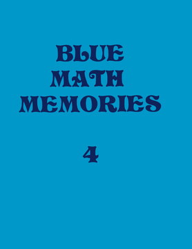 Blue math memories