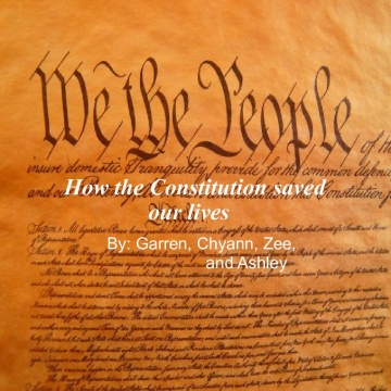 How the constitution saved our life