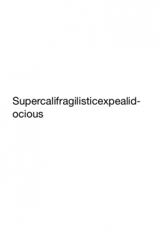 supercalifragileisticexpealidocious