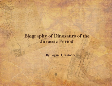 Period Three Jurassic Dinosaurs