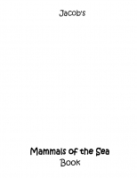Jacob's ABC Mammals of the Sea Book