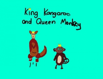 King kangaroo and Queen Monkey