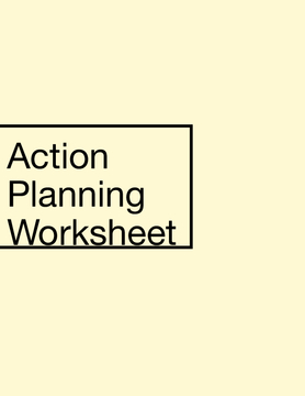 Action Planning Worksheet Presentation