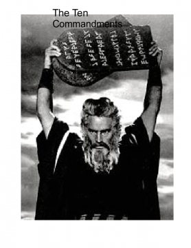 When Moses  recieved 10 commandments