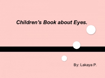 Children book about Eyes