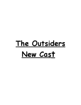 Outsiders Casting Book