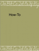 How-To  Book Template