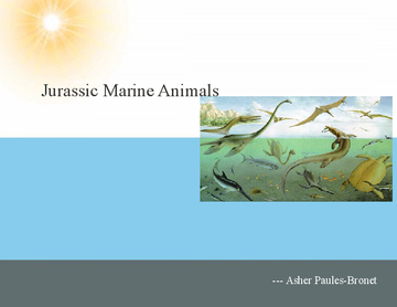 Jurassic Marine Animals