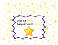 Color Of Stars, Compostion Of Stars