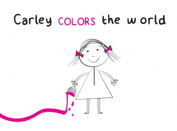 Carley colors the world