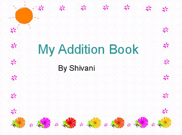 My Addition Book